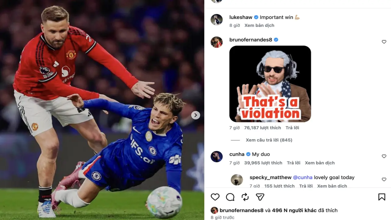 Cầu thủ Man Utd chế giễu Garnacho