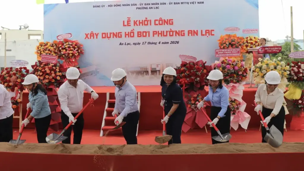 Phường An Lạc khởi công hồ bơi hơn 121 tỉ đồng, phục vụ thanh thiếu nhi và cộng đồng