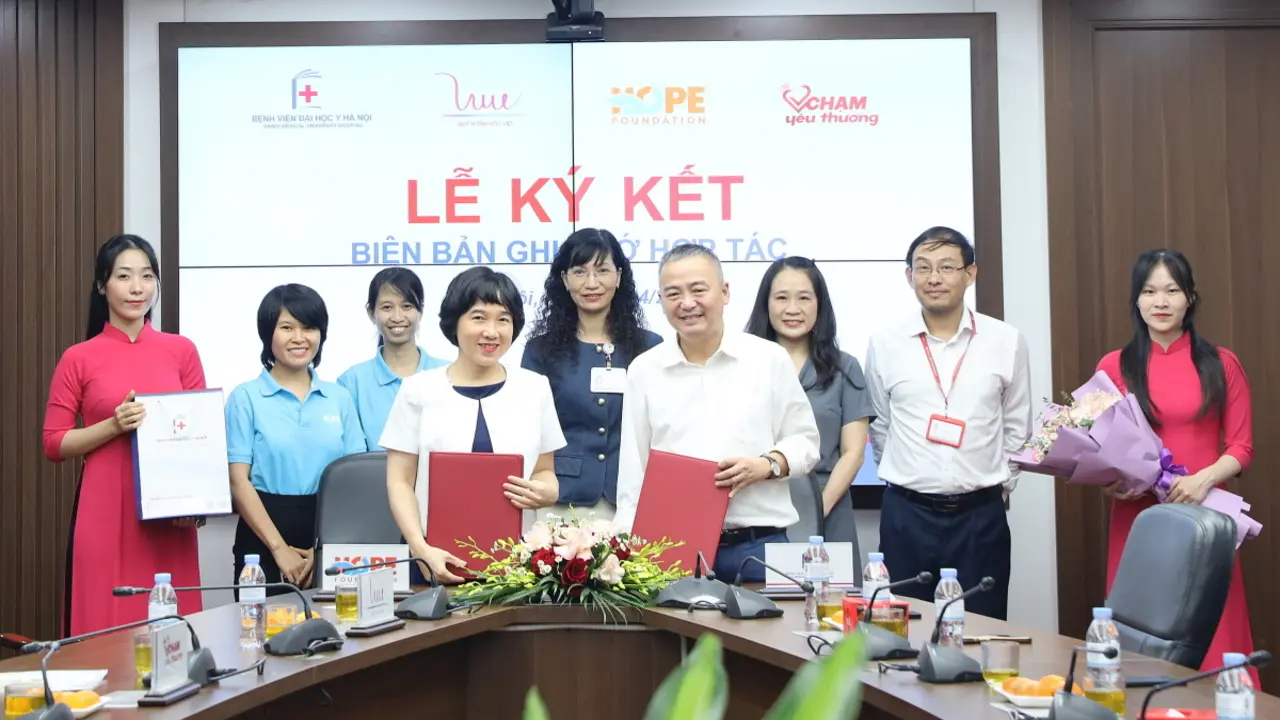 Quỹ Hy vọng hợp tác Bệnh viện Đại học Y Hà Nội hỗ trợ bệnh nhi khó khăn