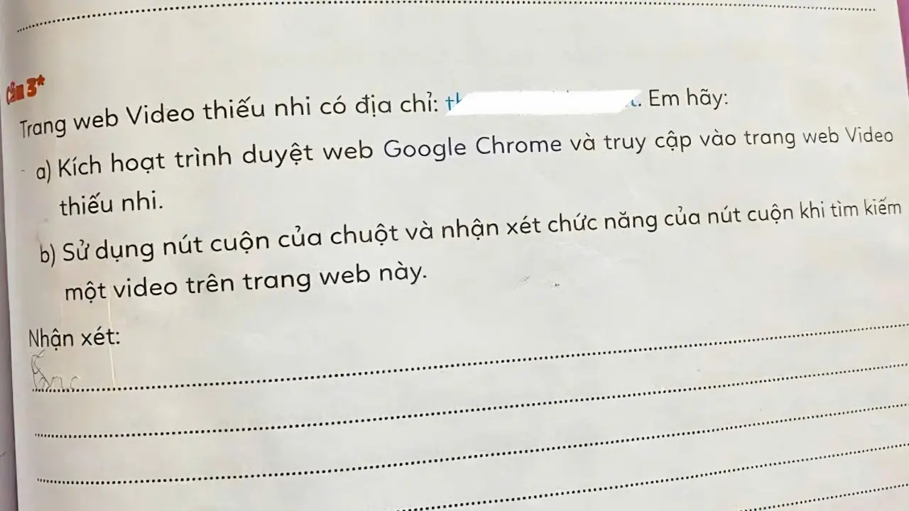 Sách lớp 3 chứa link web đen, nhà phát hành nói 'sự cố'