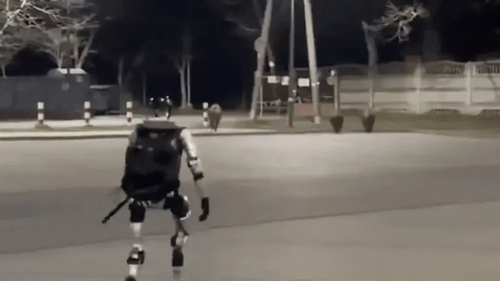 Video robot hình người đuổi lợn rừng gây sốt