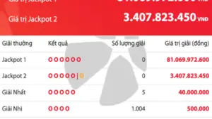 Xuất hiện cặp 49 - 53 trong dãy độc đắc vé số Vietlott Power 6/55 tối nay